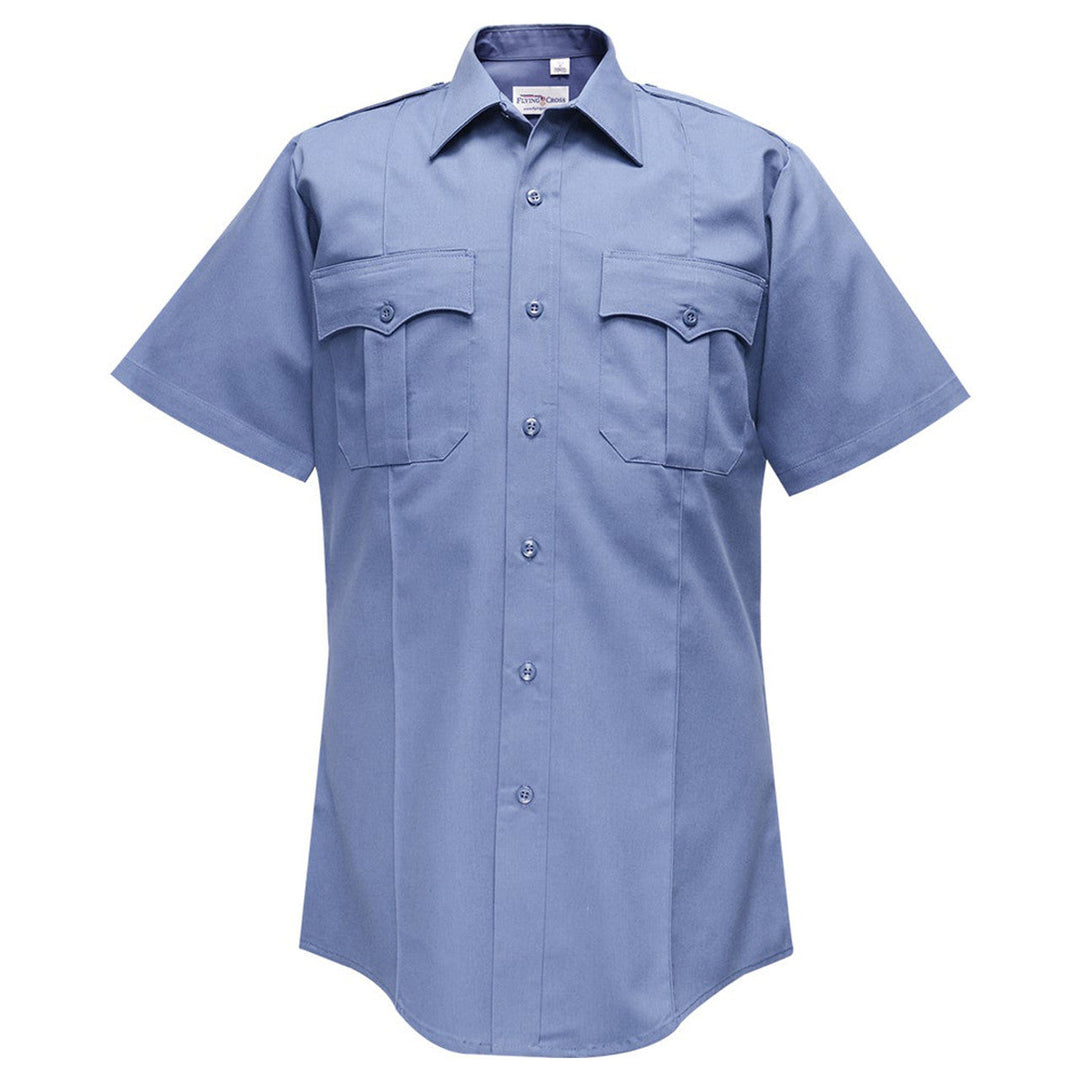 FLYING CROSS DURO POPLIN 65% POLY/35% MEN'S SHORT SLEEVE SHIRT (85R54)
