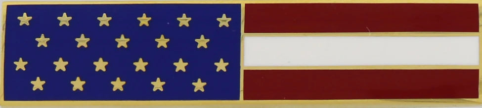 Coral Springs PD - Blackinton American Flag Patriotic Commendation Bar (J143)
