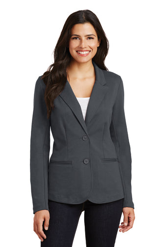 Port Authority Women's Knit Blazer - Battleship Grey (LM2000)