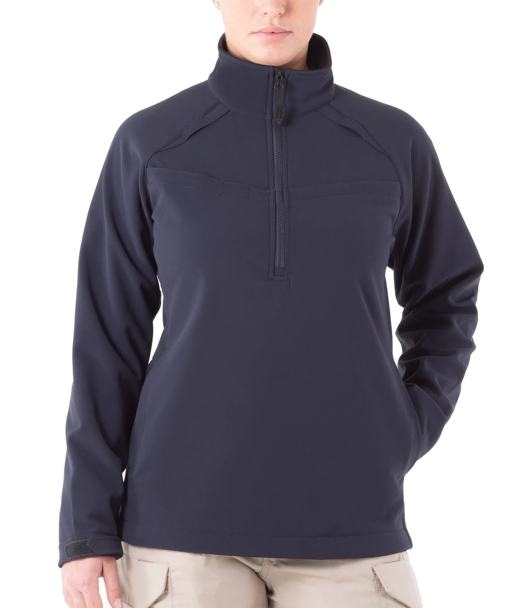 Ocoee Fire Department First Tactical Women’s Tactix Softshell Pullover Black  (128508)