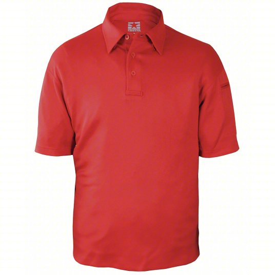 Groveland FD Lieutenant First Tactical Men's S/S Performance Polo - Red (112509)