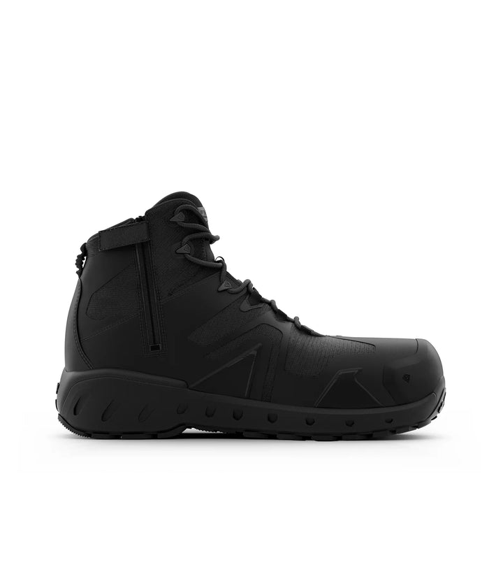First Tactical Men's 5" AERO-TAC™ Safety Toe Side-Zip Mid - Black (165931)