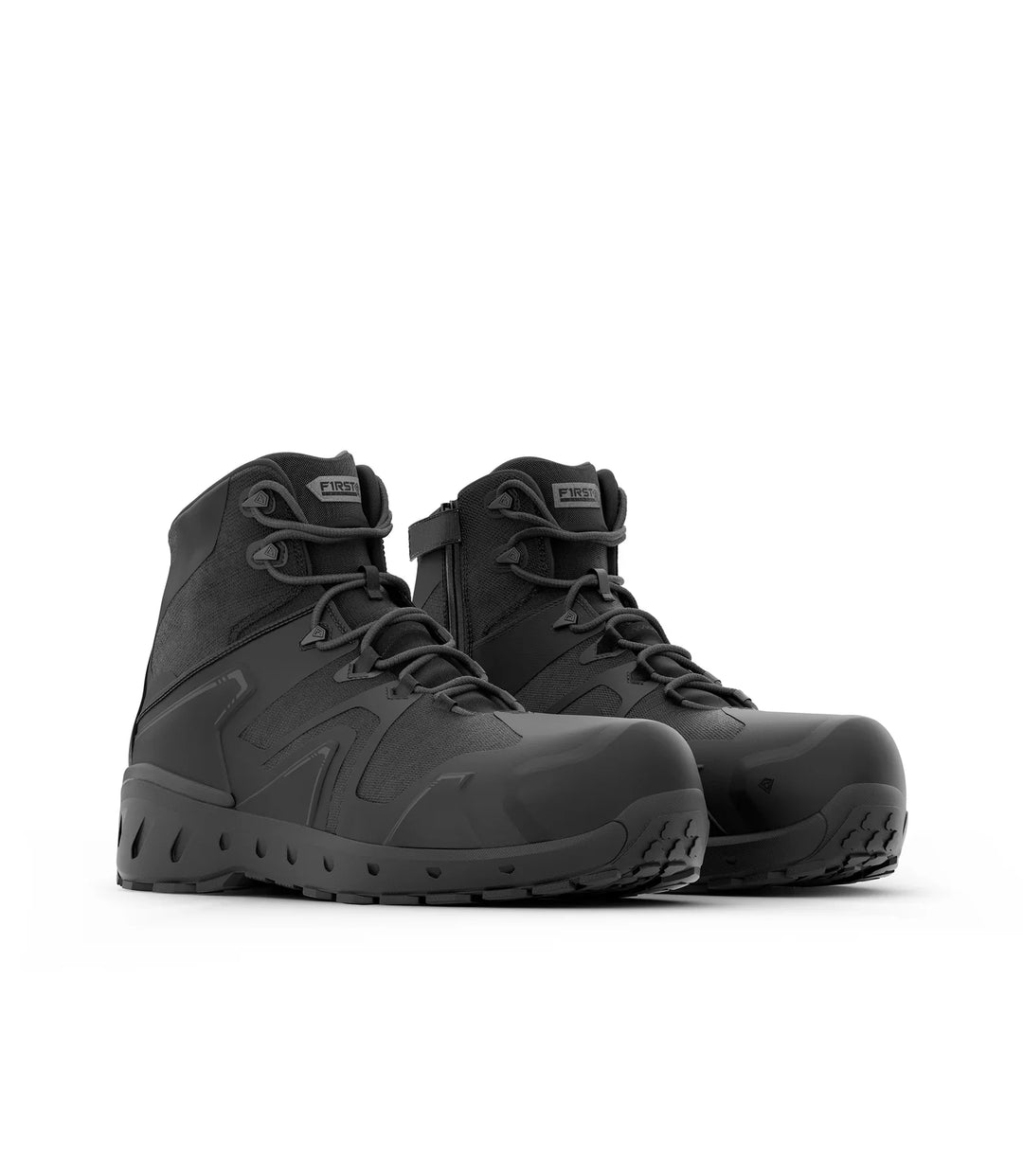 First Tactical Men's 5" AERO-TAC™ Safety Toe Side-Zip Mid - Black (165931)