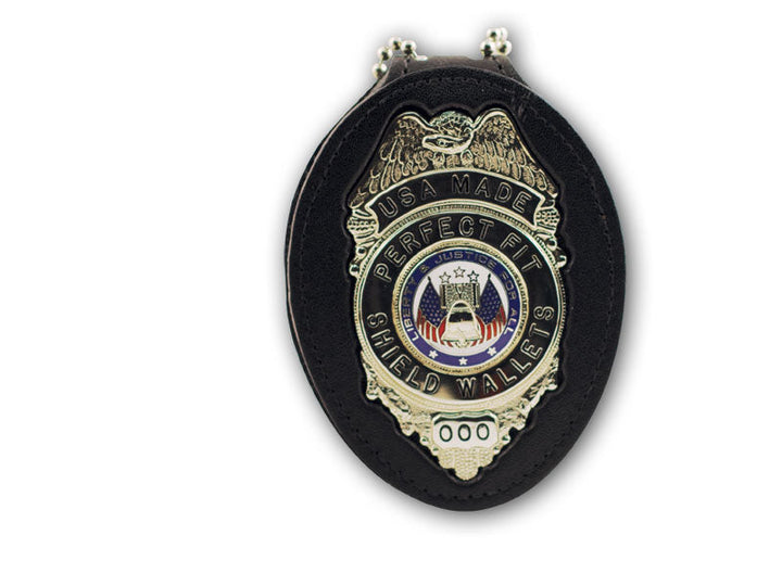 Recessed Belt Clip Badge Holder w/ Velcro Closure