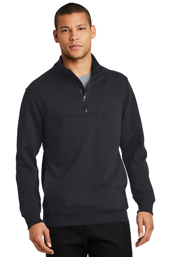 Groveland FD CornerStone® Men's 1/2-Zip Job Shirt - Black (CS626)