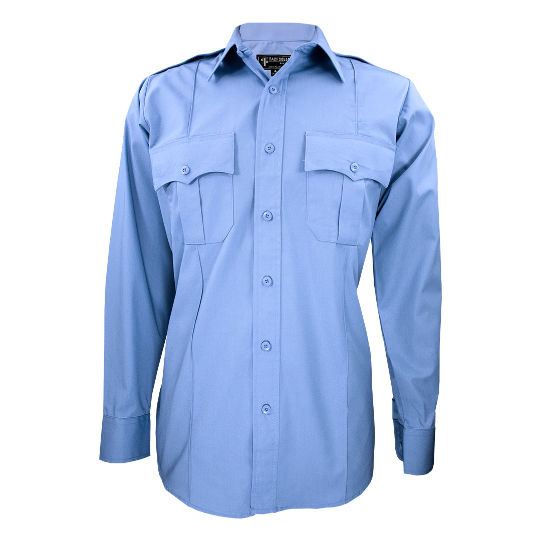 Tact Squad Polyester/Cotton Long Sleeve Uniform Shirt Lt Blue Women's (8003LW)