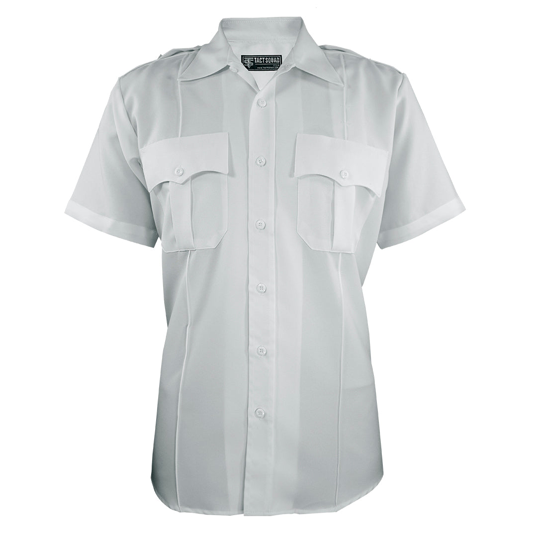 Tact Squad Polyester/Cotton Short Sleeve Uniform Shirt White Women's (8013WW)