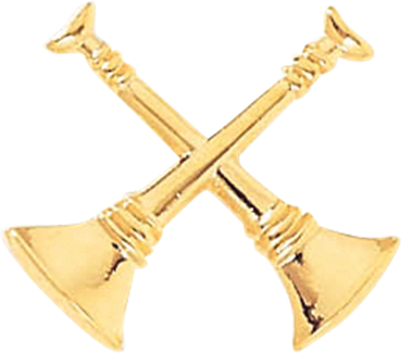 Blackinton Cut Out Horn Collar Insignia 3/4"