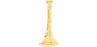 Blackinton Cut Out Horn Collar Insignia 3/4"
