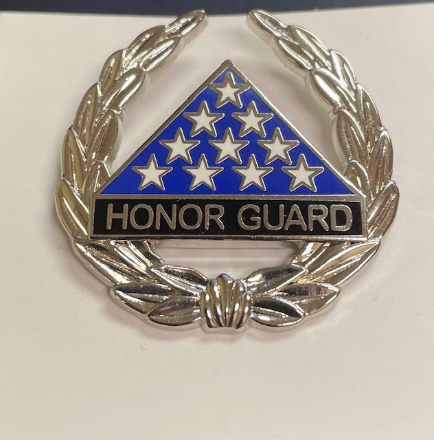 Honor Guard Collar Pin Triangle Wreath (P652-R & P651-R)