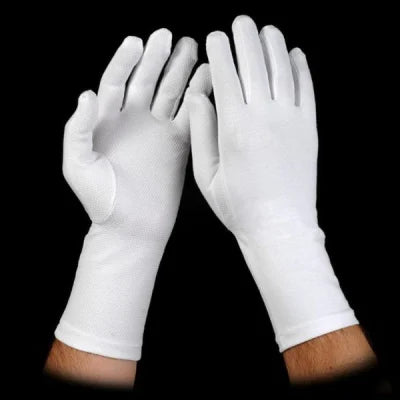 George Glove Long Honor Guard Sure Grip Gloves, White, S/M, L/XL (87622, 87623)