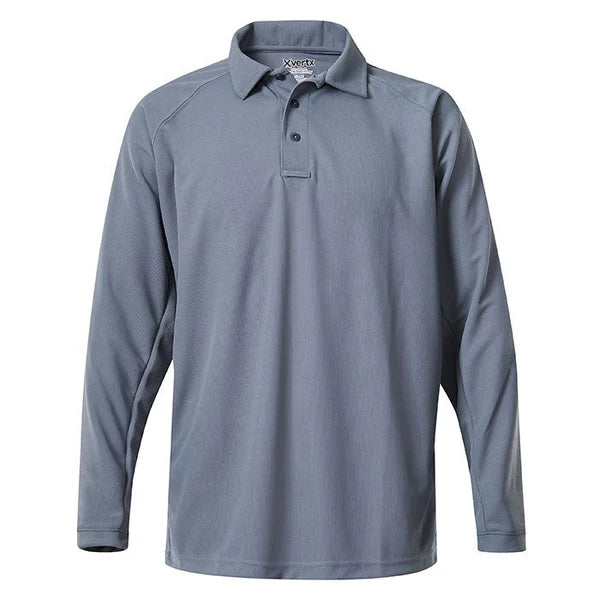 Vertx Men's Coldblack Long Sleeve Polo (VTX 4020P)