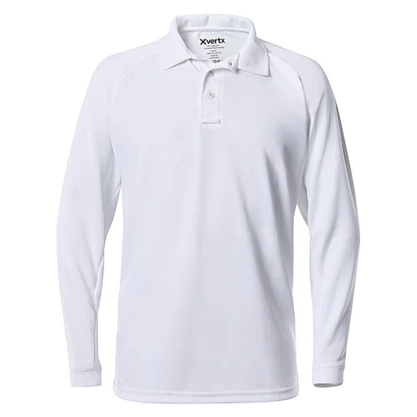Vertx Men's Coldblack Long Sleeve Polo (VTX 4020P)